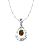 Drop Dangle Pear Pendant 