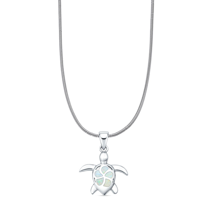 Turtle & Plumeria Pendant 