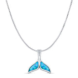 Whale Tail Pendant Necklace