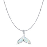 Whale Tail Pendant Necklace