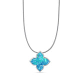 Quatrefoil Flower Pendant