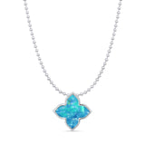 Quatrefoil Flower Pendant