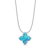 Quatrefoil Flower Pendant