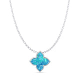 Quatrefoil Flower Pendant