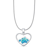 Mountain Heart Pendant Necklace