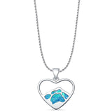 Mountain Heart Pendant Necklace