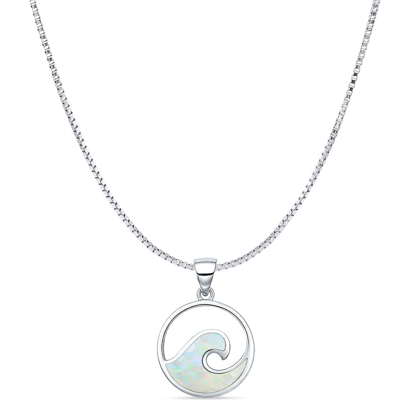 Wave Pendant Necklace