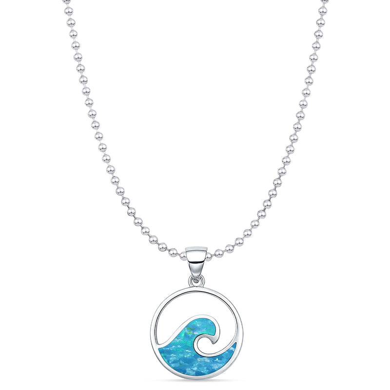 Wave Pendant Necklace