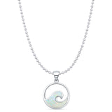 Wave Pendant Necklace