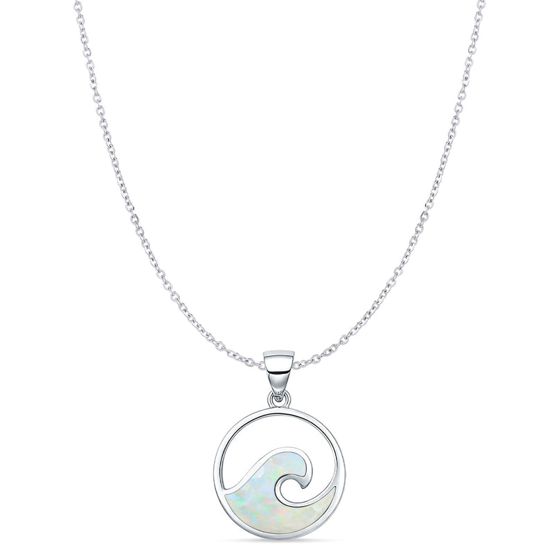 Wave Pendant Necklace