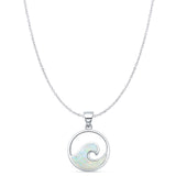 Wave Pendant Necklace