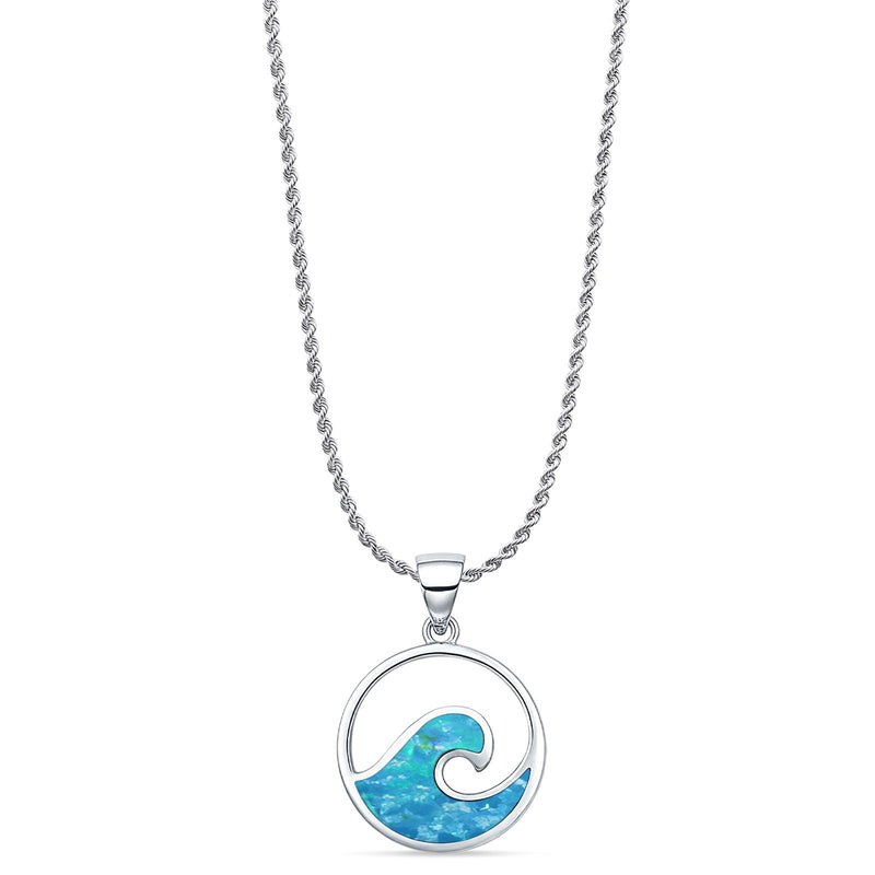 Wave Pendant Necklace