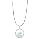 Wave Pendant Necklace