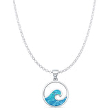 Wave Pendant Necklace