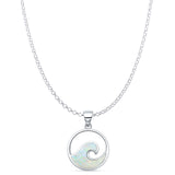 Wave Pendant Necklace