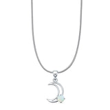 Crescent Moon Pendant Necklace