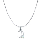 Crescent Moon Pendant Necklace