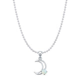 Crescent Moon Pendant Necklace
