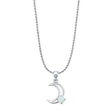 Crescent Moon Pendant Necklace