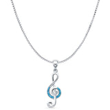 Musical Note Pendant Necklace
