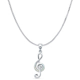 Musical Note Pendant Necklace