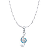 Musical Note Pendant Necklace