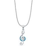 Musical Note Pendant Necklace