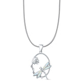  Lotus & Dragonfly Pendant 