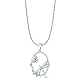  Lotus & Dragonfly Pendant 