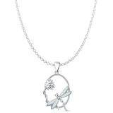  Lotus & Dragonfly Pendant 