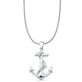  Anchor & Dolphin Pendant 