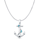  Anchor & Dolphin Pendant 