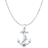  Anchor & Dolphin Pendant 