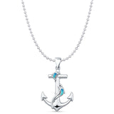  Anchor & Dolphin Pendant 