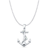  Anchor & Dolphin Pendant 
