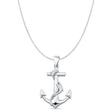  Anchor & Dolphin Pendant 