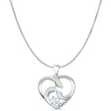  Heart & Star Pendant 