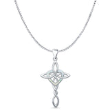  Celtic Cross & Heart Pendant 