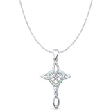  Celtic Cross & Heart Pendant 
