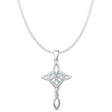  Celtic Cross & Heart Pendant 