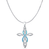  Celtic Cross & Infinity Pendant 