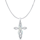  Celtic Cross & Infinity Pendant 