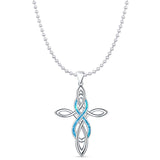  Celtic Cross & Infinity Pendant 