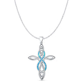  Celtic Cross & Infinity Pendant 