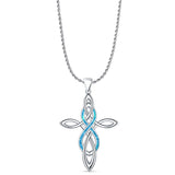  Celtic Cross & Infinity Pendant 