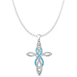  Celtic Cross & Infinity Pendant 