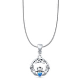 Claddagh Trinity Pendant Necklace
