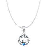 Claddagh Trinity Pendant Necklace
