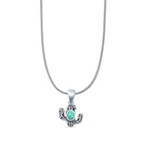 Cactus Pendant Necklace