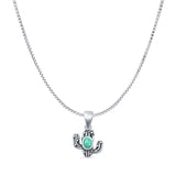 Cactus Pendant Necklace